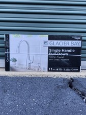 Calandine Single-Handle Pull-Down Sprayer Kitchen Faucet with Soap Dispenser in