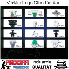 AUDI Befestigung Clips KFZ Innen Koffer Raum Tür Verkleidung Teppich 160-tlg
