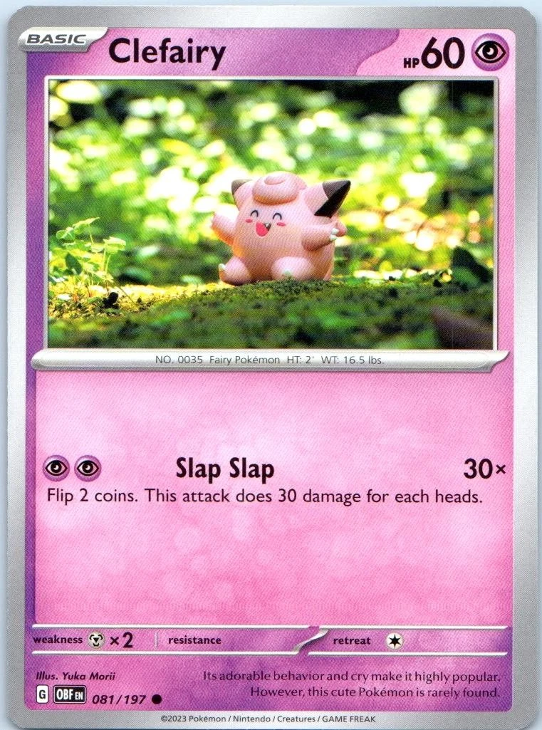 Preços baixos em Cartões TCG Clefairy Pokémon | eBay