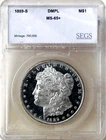 *1889 S MORGAN DOLLAR* *FLAWLESS DMPL* *TOUGH DATE* NR #CVIP105