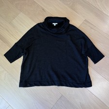 Standard James Perse Black Cowl Neck Sweater ...