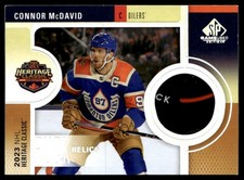 2024-25 SP Game Used Heritage Classic Puck Relics Connor McDavid #HCP-CM