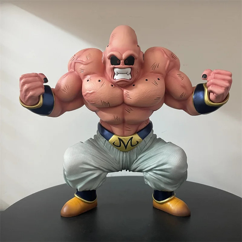 Figurine Majin Buu Muscle DBZ idéale pour décorer un bureau ou une gaming room