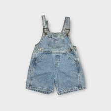 Guess Vintage Light Wash Denim Shortall Overalls Size 2