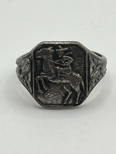 Vintage Cisco Kid Cowboy Quaker Oats Premium Toy Ring Metal Adjustable 1950’s