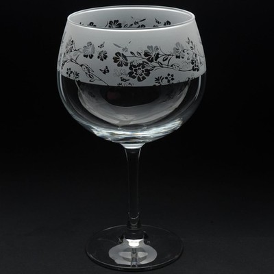 Animo Gin Glas handgeätzt Kristall Tier Ballon Becher Geschenk Marienkäfer