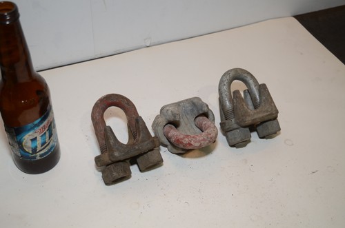 LOT of 3 CROSBY GENUINE WIRE ROPE CLIP 1in INV=30929