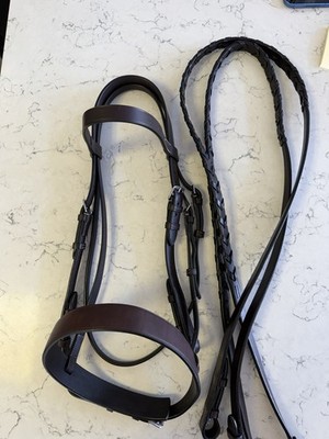 NEW Dover Saddlery Flat Hunt Bridle Fox Hunting  Cob/ Oversized
