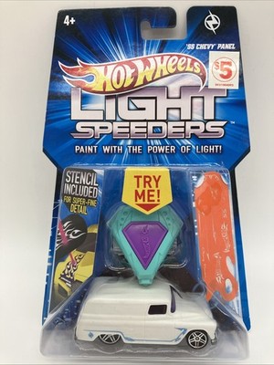 NOS Hot Wheels  Light speeders 55 Chevy Panel Truck Tested Working