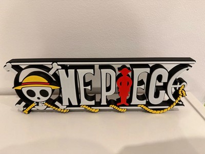 One Piece Logo Sign Straw Hat Pirates Anime Manga Wall Art Decor Display