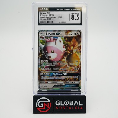 Bewear GX 2017 GX Box Pokemon Black Star Promo #SM34 POP 4 CGC 8.5