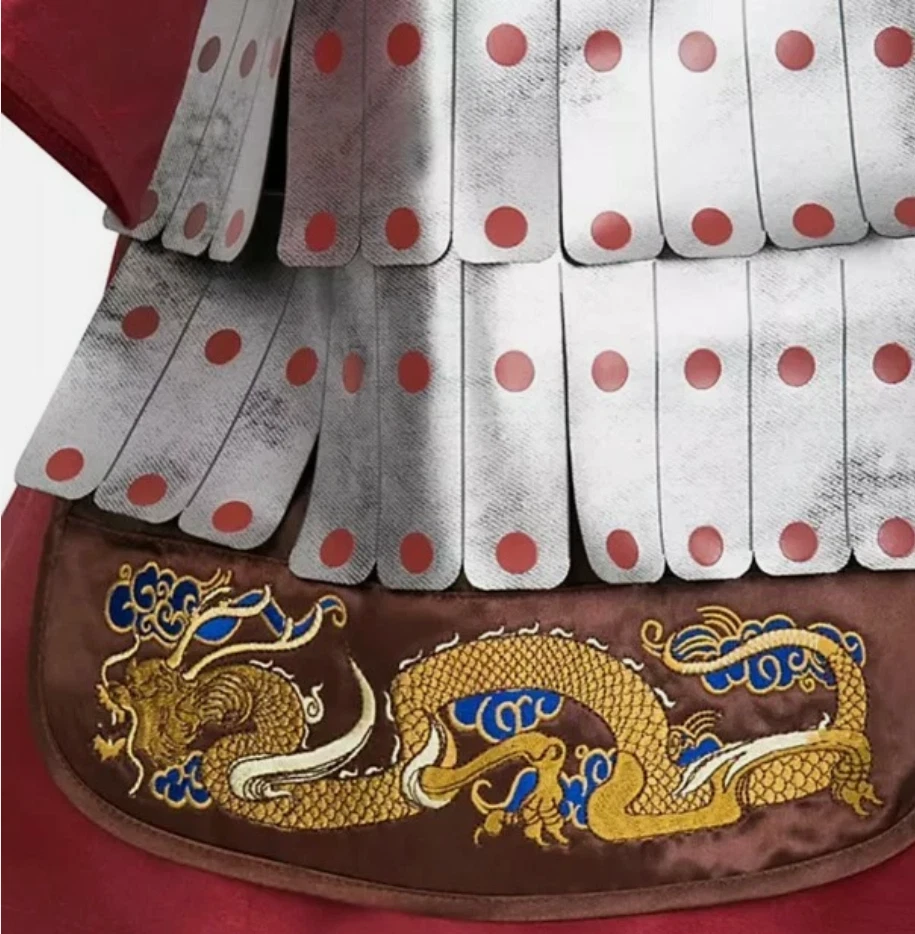 LTD Disney Store Sz 9 10 Live Action Mulan Deluxe Costume w Light Up Sword NWT - Image 4 of 4