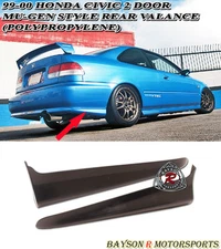 Fits  99-00 Honda Civic 2/4dr Mu-gen Style Rear Lip Valences Aprons (PU)