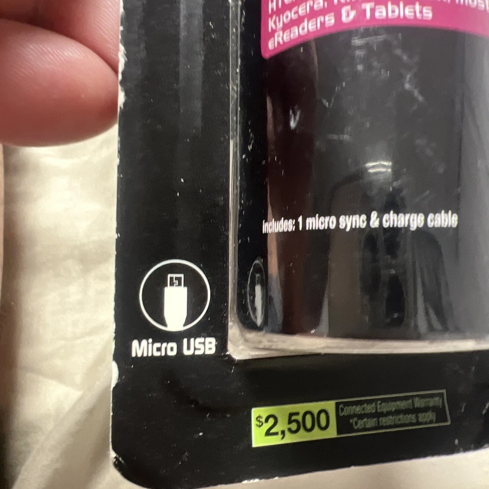 Cable USB de carga sincronizada de alto rendimiento Duracell de 10 pies recargable de 2,1 amperios NOS Foto 2 de 4