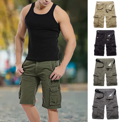 Mens Outdoor Sports Beach Casual Half Pants Combat Cargo