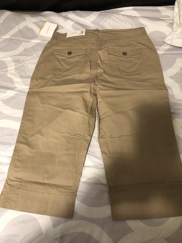 CROFT & BARROW NATURAL FIT CAPRI WOMEN'S SIZE 14 ~ KHAKI - 第 8/11 張圖片