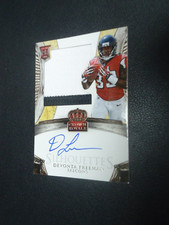 Devonta Freeman 2014 PANINI CROWN ROYALE SILHOUETTES RC 101/249 MEM Card #226