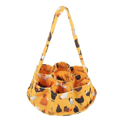 Canvas Egg Collecting Basket Egg Collection Basket Bags Storage Egg 7 Holders. - Picture 14 of 19