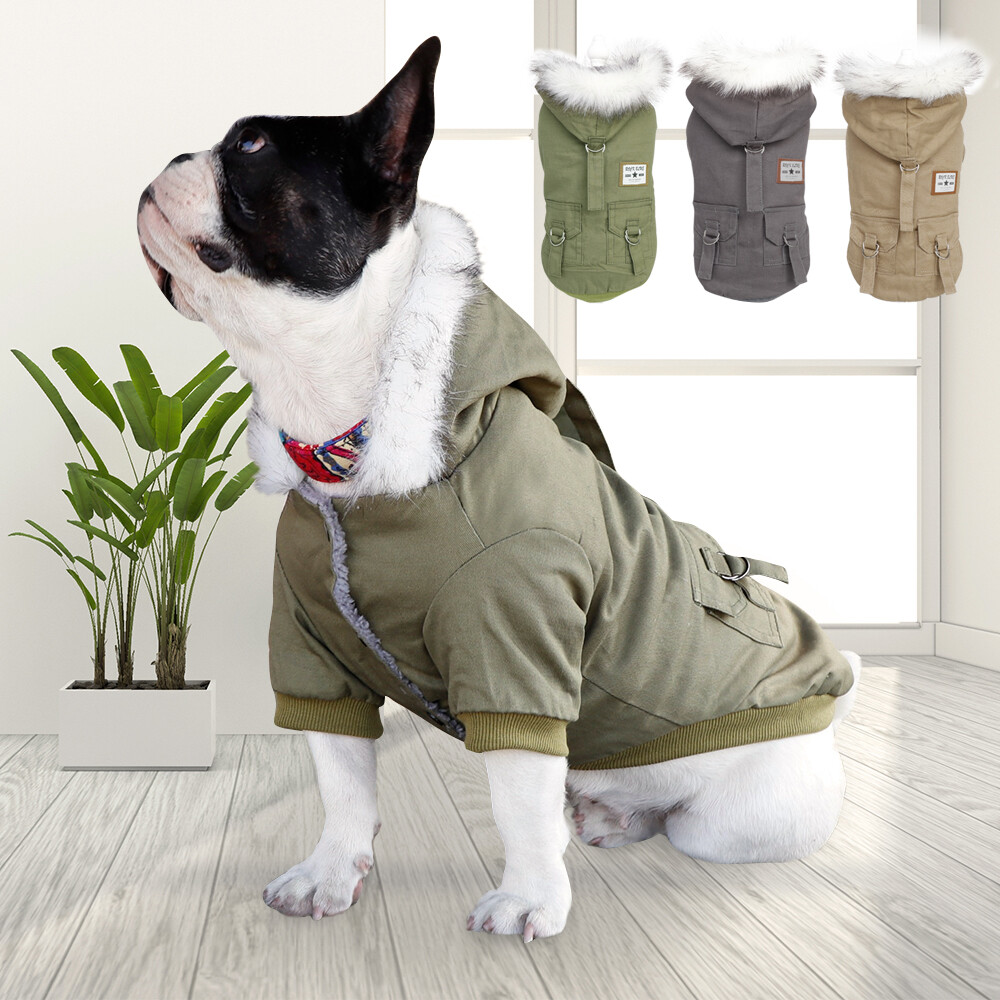 Saintrygo Hundemantel Winter – Flauschig Warm, Mit Kapuze, Für Kleine Hunde