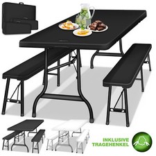 tillvex® Bierzeltgarnitur Set klappbar Festzeltgarnitur Bierbankgarnitur 180 cm