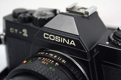 COSINA CT-1 Film Camera w/ Lens Cosinon-S 50mm f/2, Gemini 35