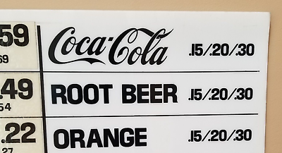 Early 1970s Jack in the Box Menu Plexiglass, 29.5 inches by Early 1970s Jack in the Box Menu Plexiglass, 29.5 inches by