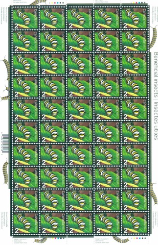 Canada Beneficial Insects 1 to 9 cent Uncut Stamp Sheet Set MNH - Picture 4 of 9