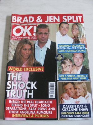 OK! BRAD PITT  CLIVE OWEN PAMELA ANDERSON  WILL YOUNG LUCY LIU JOSS STONE