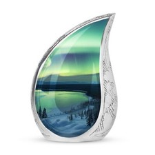 Northern Lights Small Urns For Human Ashes Keepsake - Mini Urns For Ashes