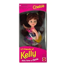 Chelsie Barbie Li'l Friends of Kelly Auburn Vintage 1995 Mattel #14906 NIB NRFB