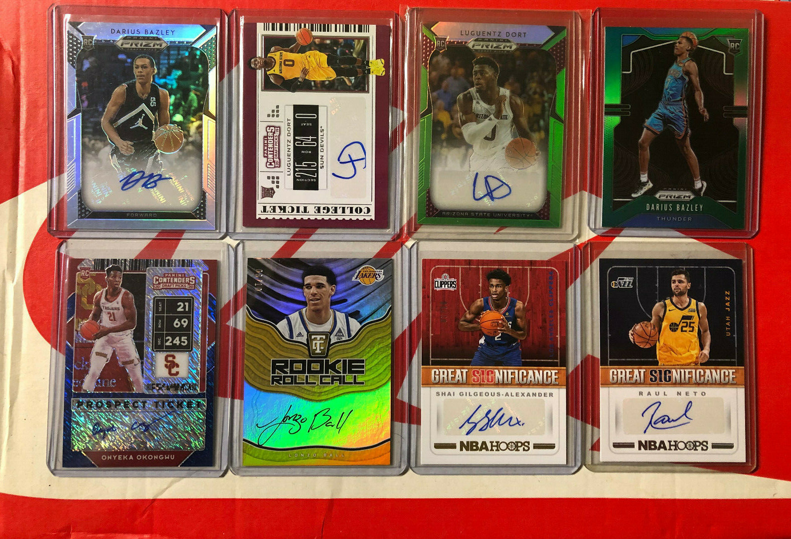 Darius Bazley Chicago Bulls SHAI GILGEOUS-ALEXANDER ROOKIE SP AUTO numbered #1 of 10 (LOT)OKC THUNDER 