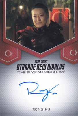 Star Trek Strange New Worlds Rlysian Style Autograph Card Rong Fu ...