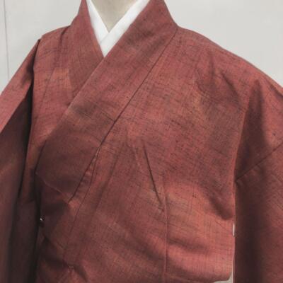 JAPANESE KIMONO TSUMUGI PURE SILK VINTAGE ANTIQUE Z5768 | eBay