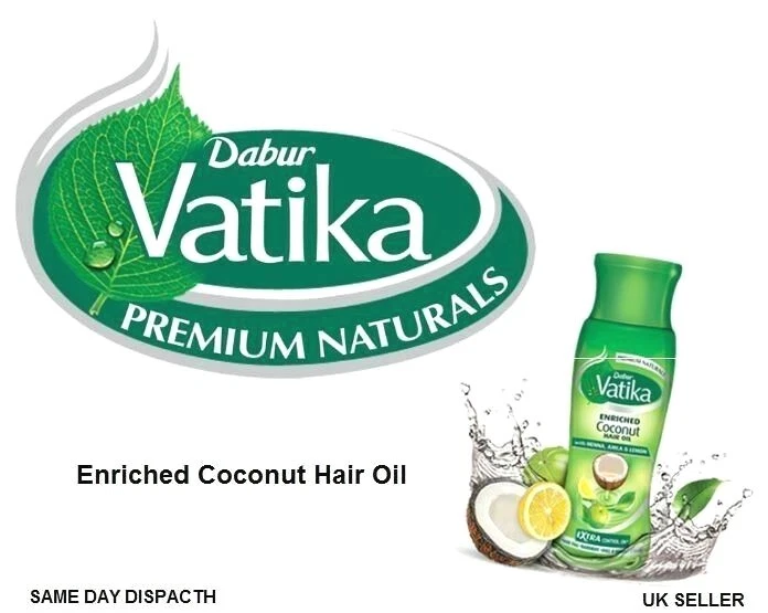 Dabur Vatika Enriched Coconut Hair Oil Herbal Strengthen Hair Fall Ayurvedic