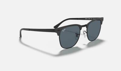 Ray-Ban Clubmaster Metal Matte Black/Blue 51 mm Sunglasses RB3716