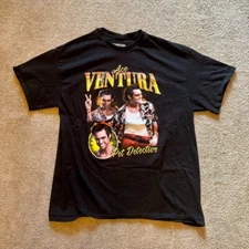 ACE VENTURA T-Shirt Black Men's Size XL Extra Large PET DETECTIVE