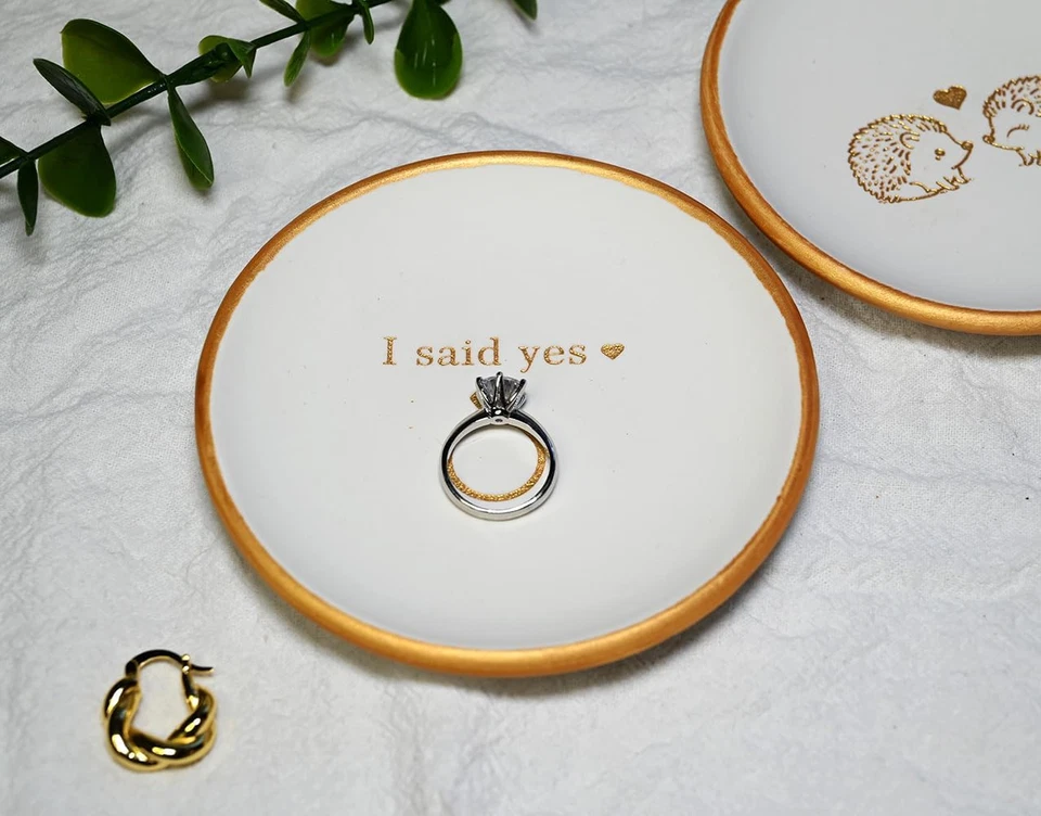 Подарки на помолвку для пар - украшения для помолвки и ювелирные изделия I Said Yes - Изображение 2 из 4