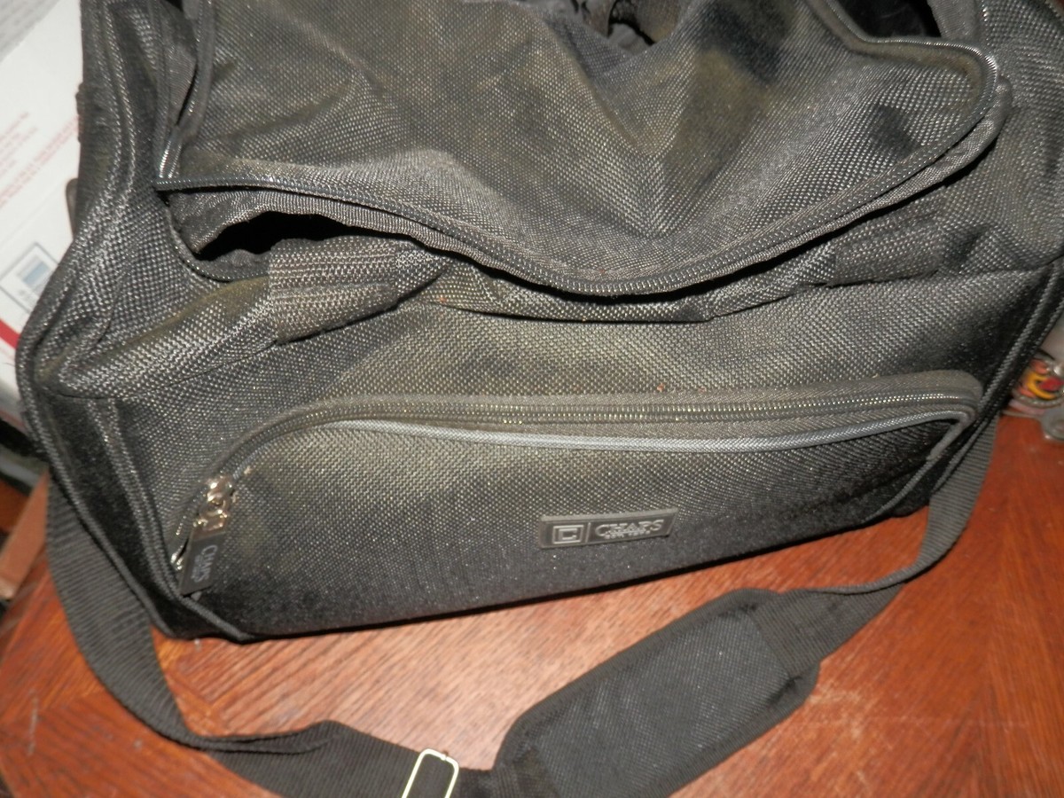 chaps small black tote travel bag BEIS The in two slip pockets Chaps Overnight Bag - Etsy