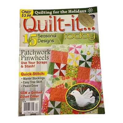 Quilt-It Today Magazine Sngle Issue Magazine 15 Quilt Patterns Oct 2013