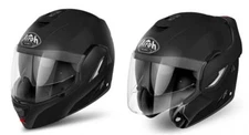 Airoh Rev 19 Modular Motorcycle Helmet Matte Black Openable Convertible Reversible