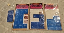 Armour Products LOT of 3 Glass Etching Stencil, Rub 'n' Etch, Wedding, Marriage