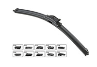 "Vordere ScheibenwischerbüRste 35Cm 14\" Aus Universalgummi Mit 10 Adaptern"