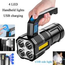 12000000LM LED Flashlight Super Bright Torch USB Rechargeable High Powered Lamp