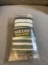 ADIDAS Team Speed OTC Soccer Socks Green White Youth S Fits 13c-4y