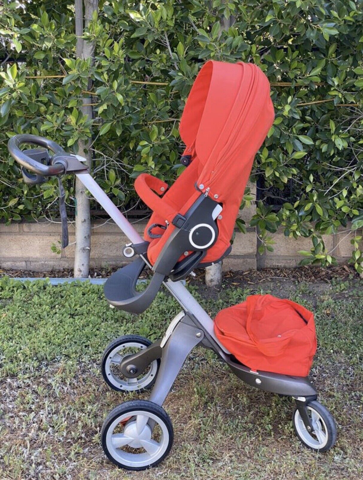 Stokke Xplory Stroller and Accessories (Red , Gray & Silver) | eBay