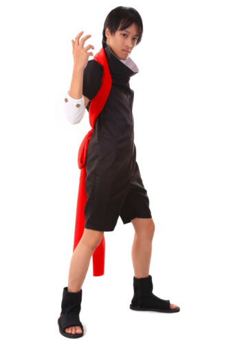 Sasuke Uchiha Cosplay Halloween Fiesta Disfraz Ninja Traje V2 Talla Niño - US3XL - Imagen 2 de 9