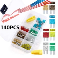 Micro2 APT ATR 140 PCS Automotive Car Fuse Assortment Pack 5A7.510A15A20A25A30A