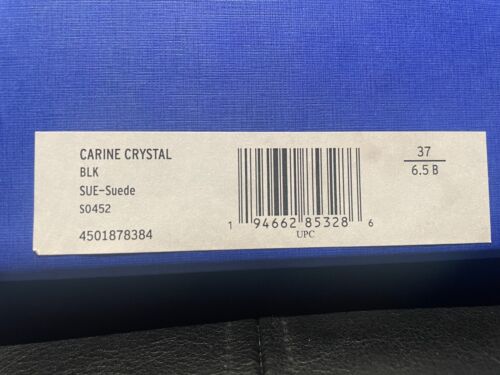 NWT Stuart Weitzman Carine Crystal Black Suede Boots SZ 6.5B/37 - Picture 4 of 12