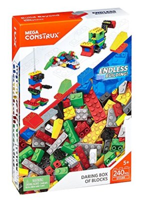 Großes Bausteine-Set (240 Teile) Boy Mega Bloks Construx
