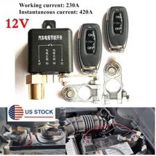 12V Car Battery Disconnect Cut Off Isolator Master Switches Dual Wireless Remote